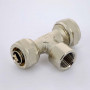 Тройник обжим-В 20-3/4"-20 Uni-Fitt | 667N7370 никелированная латунь