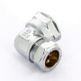 Соединение угловое 12x1/2" В Tiemme 1130090 обжим - резьба хромированная латунь