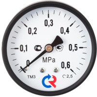 Манометр Росма ТМ-310 Т.00 63/6 (1/4", 0-6 бар, 2,5) аксиальный | 00000008921