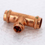 Тройник 22×18 Viega 291945 медь