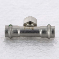 Тройник 18×1/2" Viega 437152 нержавеющая сталь