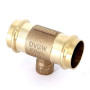 Тройник 42×1/2" Viega 126230 бронза