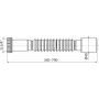 Гибкая труба для сифона Alcaplast A740 40 5/4 34-79см