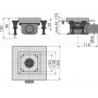 Трап Alcaplast APV120 душевой, низкий, без решетки