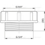 Переходник 5/4"×6/4" Alcaplast S0506-ND