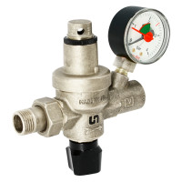 Клапан подпиточный UNI-FITT 1/2" НВ с редукционным соединением и манометром 290B2000