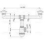 Сифон для двойной мойки Alcaplast A448-DN50/40