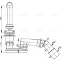 Сифон для поддона Alcaplast A462-50 с адаптером
