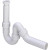 Трубный сифон для мойки, пластик, белый, без выпуска, труба 50 мм | 102821