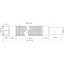 Труба гофрированная McAlpine MRMF1-05 300-500мм, 1 1/4"х32