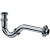 Сифон для биде Hansgrohe трубчатый, хром 55237000