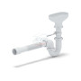 Сифон с разрывом струи прямоточный АНИ пласт DR0115 1 1/2"x40 с гофрой 40x40/50