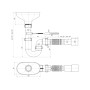 Сифон с разрывом струи прямоточный АНИ пласт DR0115 1 1/2"x40 с гофрой 40x40/50