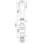 Сифон с разрывом струи McAlpine FWM32 32 мм с воронкой D60
