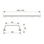 Декоративная панель для лотка TECEdrainline steel II 1500 хром TECE 601582