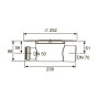 Сифон трапа TECEdrainpoint S DN 70, с универсальным фланцем Seal System TECE 3603500