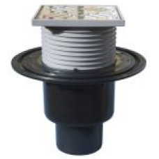 Трап HL310NPr(X) с сухим затвором, вертикальный, с решеткой
