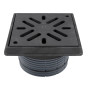 HL 624V Надставной элемент HL 608.1 с решёткой из чугуна HL 0606.1E, которя крепится 2-мя винтами