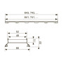 Лоток для плитки TECEdrainline plate II прямой 900 хром TECE 600972