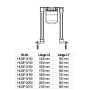 Корпус душевого лотка HL50F.0/160 длина 160см (под решетку 150см) с 2-мя сифонами