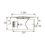Сифон трапа TECEdrainpoint S DN 100, с универсальным фланцем Seal System TECE 3607500