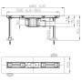 Корпус душевого лотка HL50F.0/60 длина 60см (под решетку 50см)