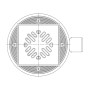 Трап регулируемый d40/50, горизонтальный, механический затвор Татполимер ТП-510PN решетка чугун 150
