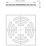 Решетка из высококачественной стали 115 х 115 мм Rondo HL3140