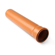 Труба канализационная наружная Pro Aqua Terra диаметр 160 / длина 3000мм полипропилен оранжевая (рыжая)