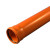 Труба канализационная наружная Ostendorf KG KGGEM диаметр 200 / 1000 мм ПВХ SN4 оранжевая (рыжая)